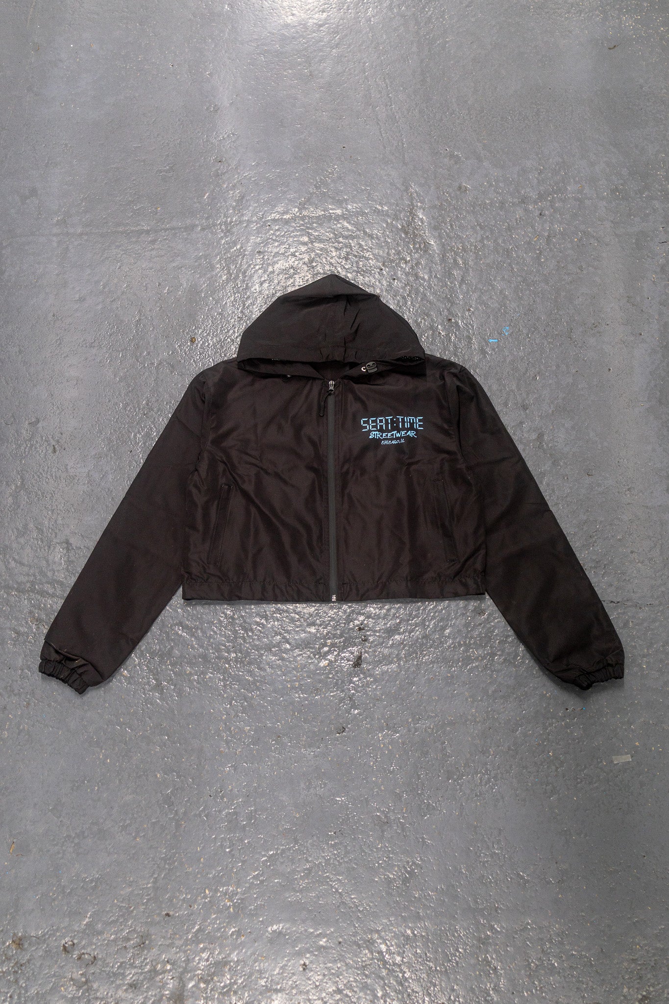 Tiffany:Black Windbreaker