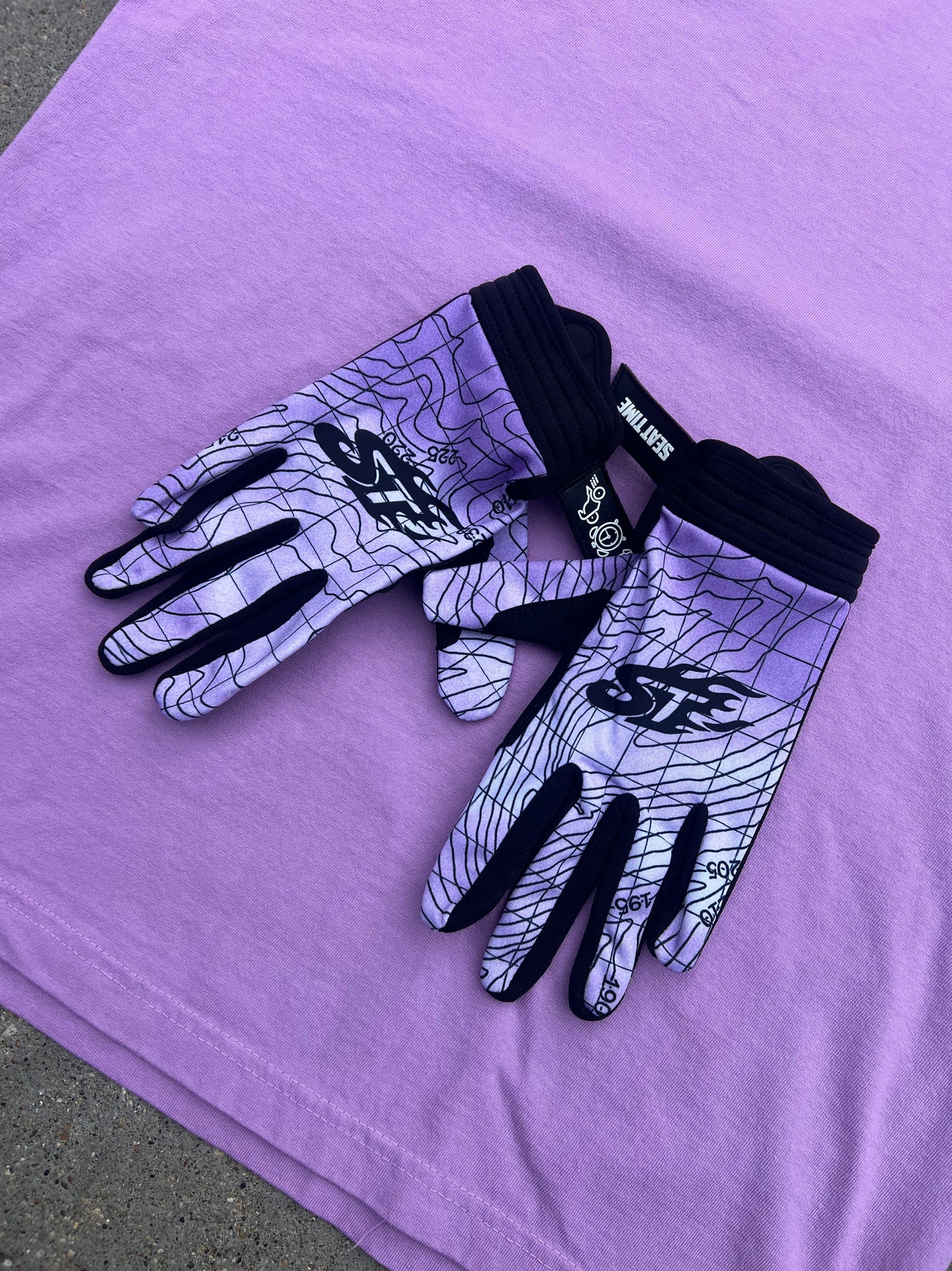 Lavender Heat Map Gloves