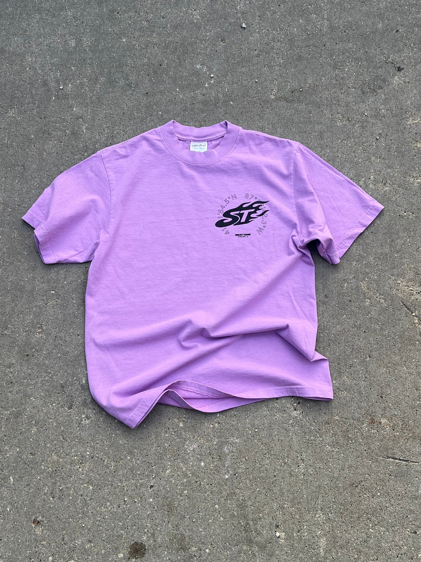 Lavender Heat Map Oversized Tee